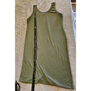 Absolutely love it!! Green Ribbed Scoop Neck Sleeveless Tank Top Plus Size 3X